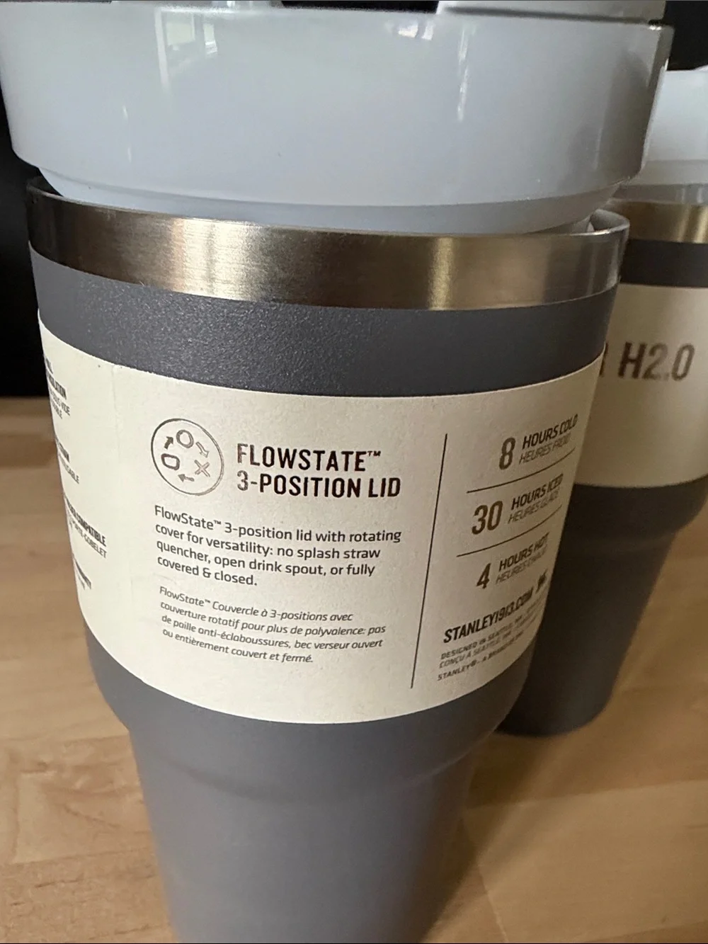 Stanley Gray Quencher H2.0 Tumbler Duo with Straw Lid
